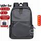 Walker Shop【2026年新款】雙肩包男書(shū)包大容量防潑水商務(wù)電腦旅行背包男 雅灰色【禮盒裝/京倉發(fā)貨/次日達】 皮膜升級版30cm*45cm*15cm