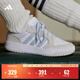 adidas ENTRAP美式校園風(fēng)運動(dòng)少年感復古籃球風(fēng)板鞋男女阿迪達斯   白色/淺藍/灰色   37