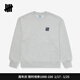 UNDEFEATED五條杠官方秋季新款時(shí)尚潮流休閑運動(dòng)字母圖案圓領(lǐng)衛衣 灰色 L