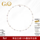 GiO珠寶 滿(mǎn)天星Akoya天然海水珍珠項鏈高級感鎖骨鏈18K金年輕款 18K金有隔珠 珍珠6-6.5mm+8-9mm