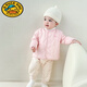 G.duck童裝冬季寶寶羽絨服中小童輕薄白鴨絨內膽男女童保暖百搭外套嬰兒 粉色 80cm