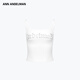 ANN ANDELMAN【明星同款】官方直營(yíng)純色修身套頭燙鉆設計感短款背心吊帶女內搭 白色 XS