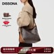 DISSONA迪桑娜女包幸運錦囊hobo包老花包單肩手提包情侶通勤【新年禮物】 棕色-大號（肩帶可調節）