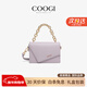 COOGI輕奢品牌包包單肩斜挎包高級手提包女包生日情人節禮物送女友老婆 紫色【精美禮盒+禮袋】 【禮盒包裝】【精美禮盒+禮袋】