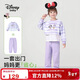 迪士尼寶寶（Disney Baby）女童套裝兒童衛衣衛褲兩件套中小童裝春季休閑運動(dòng)套 夢(mèng)幻紫 100