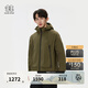 KOLON SPORT/可隆防風(fēng)夾克 男女同款戶(hù)外防潑水耐磨防曬COMPACT露營(yíng)皮膚衣 LUJK5MT562-OG 橄欖綠 M 170/92A