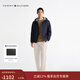 Tommy Hilfiger25春夏新款男裝純棉斜紋通勤時(shí)尚年輕褶裥寬松錐形休閑長(cháng)褲 米白色YA8 -寬松版-斜紋布-正常拍 31 (2.4尺)
