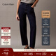 Calvin KleinJeans【復刻90系列】四季款女士美式復古ck含亞麻直筒牛仔褲 RBW-牛仔深藍 26