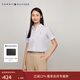 Tommy Hilfiger春夏女裝彈力府綢簡(jiǎn)約商務(wù)休閑職場(chǎng)通勤寬松白色短袖襯衫 白色YCF S 34