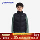 迪卡儂（DECATHLON）兒童戶(hù)外冬季運動(dòng)羽絨馬甲男女童輕薄保暖背心加絨滑雪內膽 云碳黑 均碼  /161-172cm14-15歲