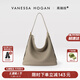 VANESSA HOGAN VH女包柔軟托特包頭層牛皮斜挎大容量hobo輕奢單肩包情人節禮物 大象灰 (附贈精美禮盒)