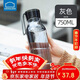 樂(lè )扣樂(lè )扣（LOCK&LOCK）夏季運動(dòng)水杯簡(jiǎn)約塑料杯戶(hù)外便攜水壺男女學(xué)生杯子灰色750ML