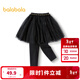巴拉巴拉（BALABALA）女童打底褲甜美網(wǎng)紗裙褲百搭秋裝潮拜年服 黑色90001 110 cm