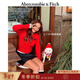 Abercrombie & Fitch美式紅色多色修身LOGO長(cháng)袖針織開(kāi)衫毛衣25秋冬女裝150-5472 紅色 S (165/88A)