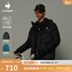 樂(lè )卡克（Le coq sportif）【騎行】法國公雞男士冬季寬松連帽羽絨外套短羽絨服 炫黑色-2 2XL
