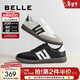 百麗（Belle）美式德訓鞋男鞋商場(chǎng)同款舒適低幫板鞋8BE01CM3 黑色 43 (265mm)