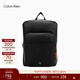 Calvin KleinJeans【情人節禮物】男簡(jiǎn)約方標商務(wù)通勤大容量方形ck雙肩背提包 001-太空黑 OS