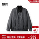森馬（Semir）棉服男假兩件飛行員拼接牛仔棉衣2025年oversize冬109725112106