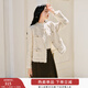 香影高級感小香風(fēng)外套女短款2026春季新款法式氣質(zhì)名媛風(fēng)精致上衣 米白 L