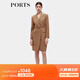 PORTS寶姿女裝秋季新款修身通勤雙排扣連衣裙ALD9D028NWF114 駝色 M (6)
