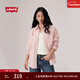 Levi's李維斯25年秋冬新款女士美式復古巴恩風(fēng)燈芯絨翻領(lǐng)休閑襯衫 粉色 M