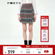 PORTS寶姿春夏新品女裝半身裙SL8S016GFE018 黑色格子 S (4)