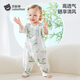 貝肽斯嬰兒衣服夏季薄款連體衣寶寶后背網(wǎng)孔透氣七分袖空調服睡衣