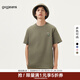 gxgjeans男裝 多色趣味印花時(shí)尚簡(jiǎn)約圓領(lǐng)短袖T恤男生  25夏新款 橄欖綠 M (170)