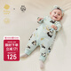 babycare山茶花連體衣春新品包屁衣新生兒爬服寶寶衣服 抱抱熊貓  66cm
