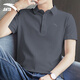 安踏（ANTA）速干polo衫男士2026夏季冰絲高端正品商務(wù)男裝半袖衣服男T恤短袖 男裝灰（冰絲速干/三紐扣） L /175(120-140斤）