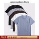 Abercrombie & Fitch【重磅短T】小麋鹿圖案5件組合套裝短袖T恤25夏季男裝124-5045 灰色多色 M (180/100A)