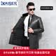 凱撒（KAISER）真皮皮衣男皮羽絨服中長款風衣外套立領小牛皮可脫卸鵝絨內膽冬季 可脫卸鵝絨內膽（帶毛領） 52/2XL