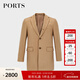 PORTS寶姿男裝保暖毛呢大衣毛呢大衣MN9C009JWH005 駝色 M