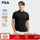FILA 斐樂(lè )官方領(lǐng)航POLO短袖t恤2025年夏季時(shí)尚休閑涼感上衣男子針織衫