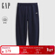 蓋璞男裝2025秋季新款膠印LOGO松緊腰寬松抓絨衛褲束腳褲786421
