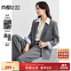 尚都比拉新款氣質(zhì)西裝套裝女春秋女裝西服外套顯瘦直筒褲商務(wù)職業(yè)裝兩件套