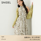 SNIDEL春夏無(wú)袖茶歇印花連衣裙針織開(kāi)衫兩件套SWNO251137 綠色 M （1）
