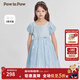 PawinPaw【公主裙】卡通小熊童裝25年春夏新款女童網(wǎng)紗節日禮服連衣裙 Blue藍色/50 140