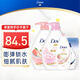多芬清爽沐浴露持久留香套裝櫻花1kg+白桃1kg 送300g+190g