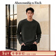 Abercrombie & Fitch經(jīng)典小麋鹿圖案美式棉質(zhì)圓領(lǐng)套頭長(cháng)袖T恤25秋冬男裝124-5565 灰黑色 S (175/92A) 尺碼偏大，建議小一碼