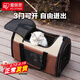 愛(ài)麗思（IRIS）貓包狗包寵物手提包雙側擴展折疊便攜外出車(chē)載只貓大空間手提斜跨 中號茶色【承重8kg以?xún)取?可折疊