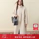 范思藍恩立領(lǐng)雙排扣氣質(zhì)雙面呢大衣女2025冬裝新款保暖外套4188 燕麥色 XS