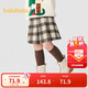 巴拉巴拉童裝兒童半身裙秋冬裝女童短裙中大童百搭洋氣時(shí)尚百褶裙