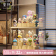 EACHY盲盒展示架收納盒透明防塵手辦玩具labubu泡泡瑪特展示盒-大號