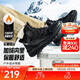 安踏探山大棉鞋男鞋運動(dòng)鞋冬季保暖加絨加厚戶(hù)外登山皮面高幫休閑鞋子