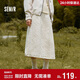 森馬（Semir）半身裙女冬季肌理夾棉松緊腰A字長(cháng)裙抽繩2025氣球裙109725120001