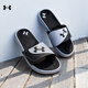 安德瑪（Under Armour）男鞋 2026年春新款戶(hù)外運動(dòng)鞋子輕便沙灘鞋潮流透氣休閑拖鞋 黑灰/拍大一碼/雙層鞋墊 41 /260