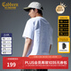 卡賓男裝 創(chuàng  )意logo火焰T恤2025夏季新款卷邊貼布繡 漂白色02 L /175/50