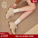 ASH女鞋2025新款拼色Addict老爹鞋潮流厚底增高復古休閑運動(dòng)鞋 淺卡其色 37
