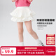 左西女童短裙夏裝兒童裙子2025新款百褶半身裙蛋糕裙女孩公主裙潮 白色 130 建議身高130cm左右
